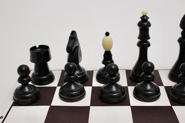 Austrian Black and White Chess Set, 1970s-NB-668051