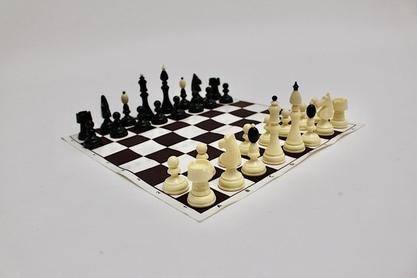 Austrian Black and White Chess Set, 1970s-NB-668051