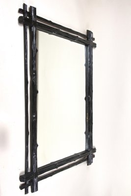 Austrian Black Forest Wall Mirror with Double Frame, 1880-TQA-1322007