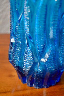 Austrian Blue Glass Vase, 1960s-AIU-1058059