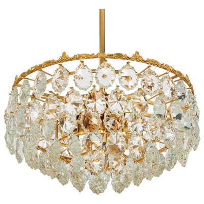 Austrian Brass and Crystal Glass Chandelier from Bakalowits, 1960s-UGR-1099382