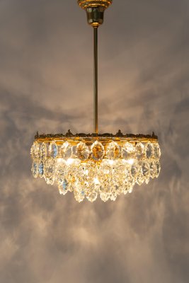 Austrian Brass and Crystal Glass Chandelier from Bakalowits, 1960s-UGR-1099382