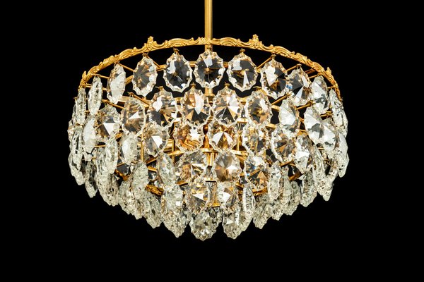 Austrian Brass and Crystal Glass Chandelier from Bakalowits, 1960s-UGR-1099382