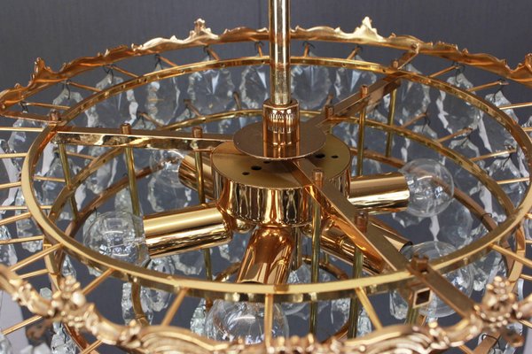 Austrian Brass and Crystal Glass Chandelier from Bakalowits, 1960s-UGR-1099382