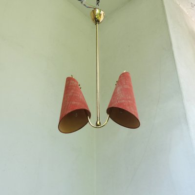 Austrian Brass Ceiling Lamp, 1950s-EY-685295