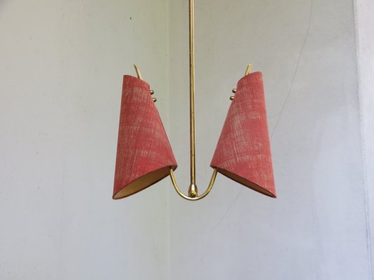 Austrian Brass Ceiling Lamp, 1950s-EY-685295