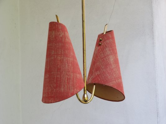 Austrian Brass Ceiling Lamp, 1950s-EY-685295