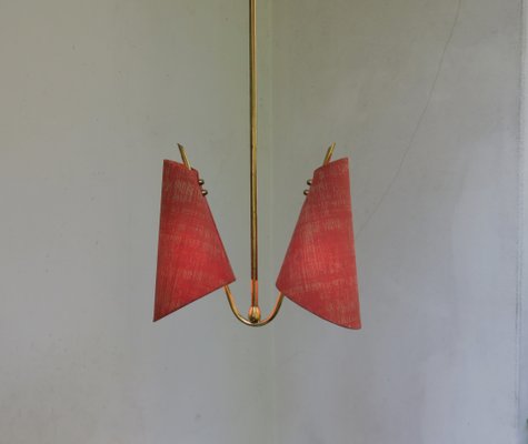 Austrian Brass Ceiling Lamp, 1950s-EY-685295