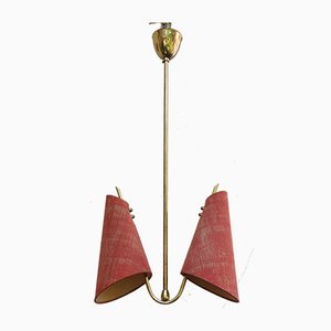 Austrian Brass Ceiling Lamp, 1950s-EY-685295