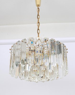 Austrian Brass Crystal Glass Light Fixture by Floria for Kalmar, 1970-UGR-1085527