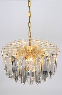 Austrian Brass Crystal Glass Light Fixture by Floria for Kalmar, 1970-UGR-1085527