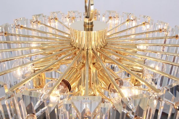 Austrian Brass Crystal Glass Light Fixture by Floria for Kalmar, 1970-UGR-1085527