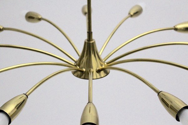 Austrian Brass Spider Flush Mount, 1950s-NB-569022