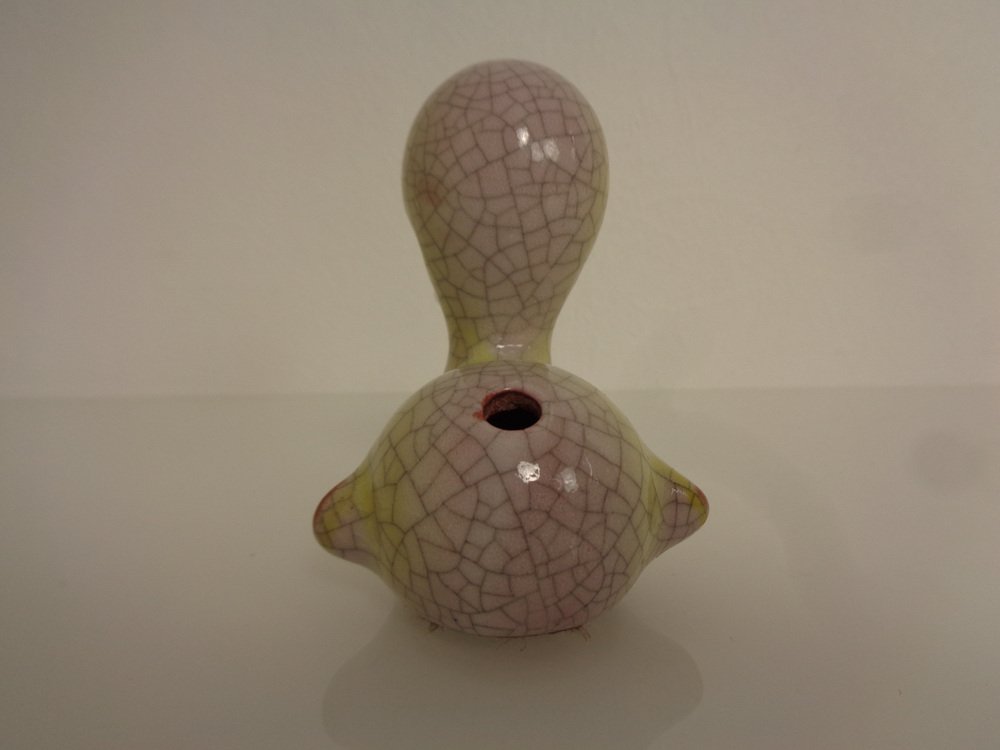 Austrian Ceramic Duck Pen Holder by Walter Bosse, 1950s