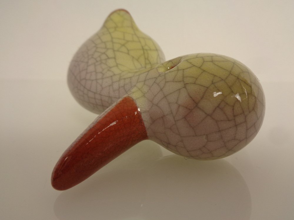 Austrian Ceramic Duck Pen Holder by Walter Bosse, 1950s