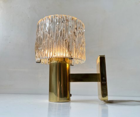 Austrian Crystal and Gilt Brass Wall Sconce by Hags, 1960s-LCR-1395935