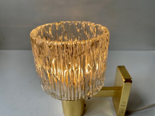 Austrian Crystal and Gilt Brass Wall Sconce by Hags, 1960s-LCR-1395935