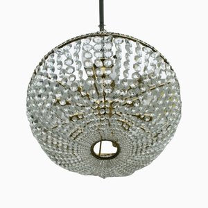 Austrian Crystal Glass Chandelier from Bakalovits and Sons, 1950s-DUM-1155192