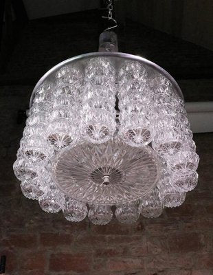 Austrian Drum Flush Mount Chandelier, 1950s-DEK-932551