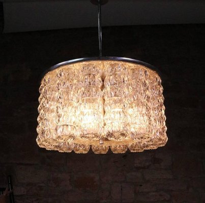 Austrian Drum Flush Mount Chandelier, 1950s-DEK-932551