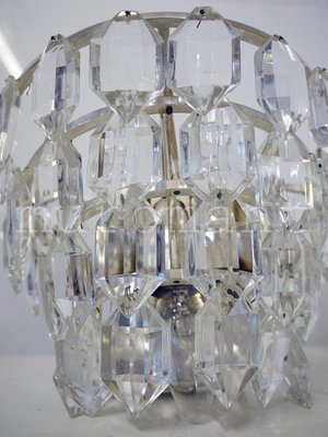 Austrian Facetted Crystal and Silver Plated Wall Sconces from Bakalowits, 1960, Set of 2-DEK-1114305