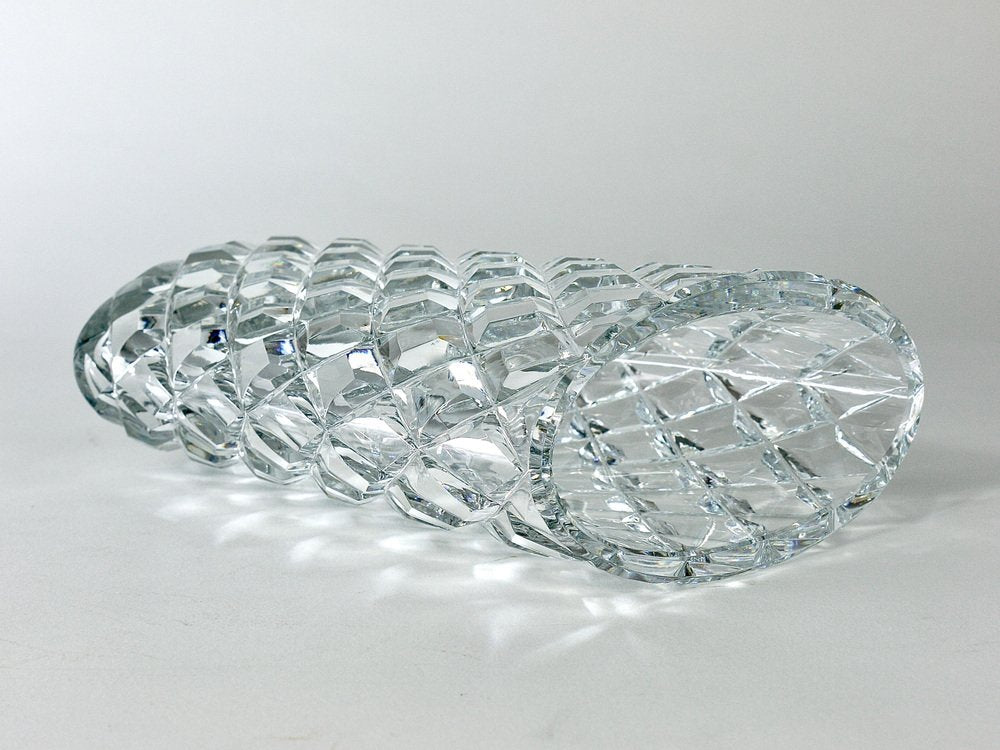 Austrian Facetted Crystal Glass Vase by Claus Josef Riedel, 1970s