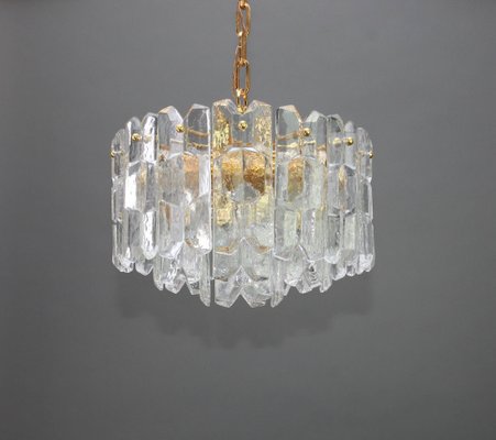 Austrian Gilt Brass Crystal Glass Light Fixture Palazzo from Kalmar, 1970-UGR-1086162