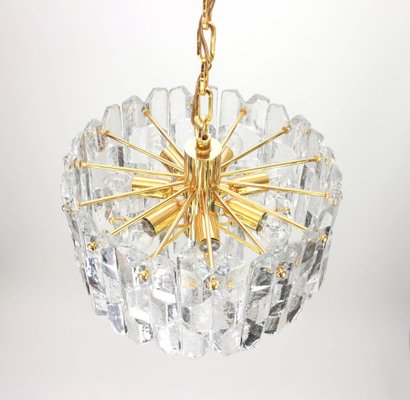 Austrian Gilt Brass Crystal Glass Light Fixture Palazzo from Kalmar, 1970-UGR-1086162