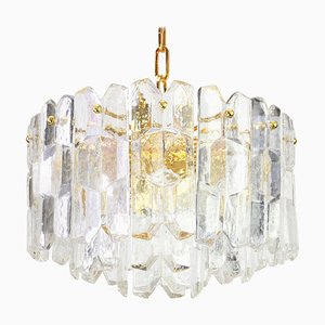 Austrian Gilt Brass Crystal Glass Light Fixture Palazzo from Kalmar, 1970-UGR-1086162