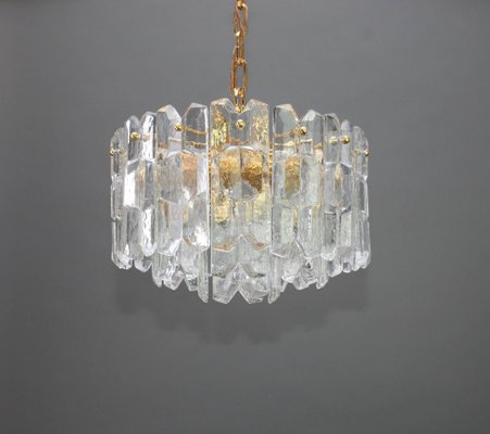 Austrian Gilt Brass Crystal Glass Palazzo Light Fixture from Kalmar, 1970-UGR-1086188