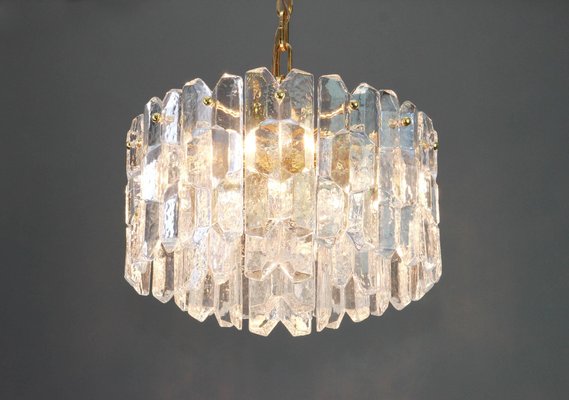 Austrian Gilt Brass Crystal Glass Palazzo Light Fixture from Kalmar, 1970-UGR-1086188