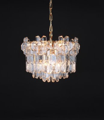 Austrian Gilt Brass Murano Glass Chandelier by Palazzo for Kalmar, 1970s-UGR-1085545