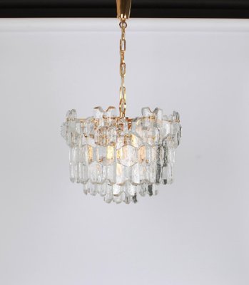 Austrian Gilt Brass Murano Glass Chandelier by Palazzo for Kalmar, 1970s-UGR-1085545