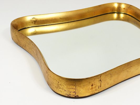 Austrian Gilt Wood Mirror by Max Welz Vienna, 1940s-MWV-1823396