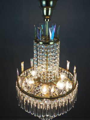 Austrian Glass Chandelier by Oswald Haerdtl for Lobmeyr, 1960s-GKC-605702