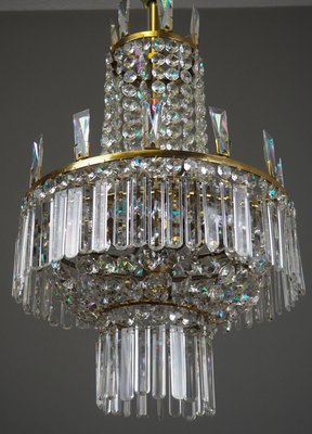 Austrian Glass Chandelier by Oswald Haerdtl for Lobmeyr, 1960s-GKC-605702