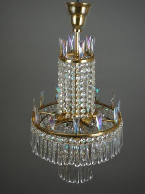 Austrian Glass Chandelier by Oswald Haerdtl for Lobmeyr, 1960s-GKC-605702