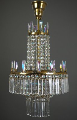 Austrian Glass Chandelier by Oswald Haerdtl for Lobmeyr, 1960s-GKC-605702