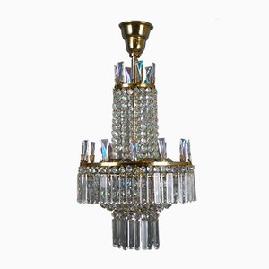 Austrian Glass Chandelier by Oswald Haerdtl for Lobmeyr, 1960s-GKC-605702