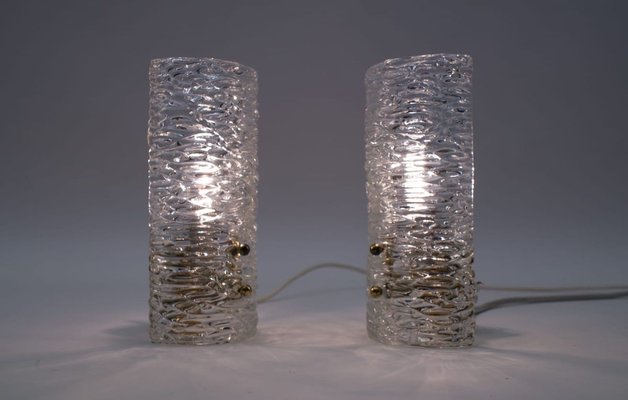 Austrian Ice Glass Sconces from Kalmar, 1950s, Set of 2-KQB-733002