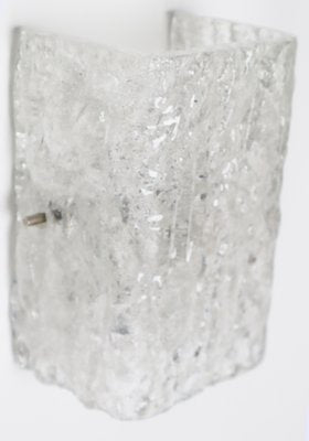 Austrian Ice Glass Wall Lamps from Kalmar-ESB-1452693