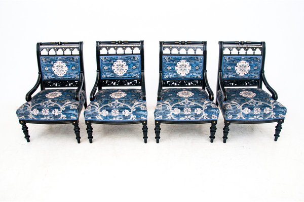 Austrian Living Room Set by Hans Makart, First Half of the 19th Century, Set of 8-BXB-1275816