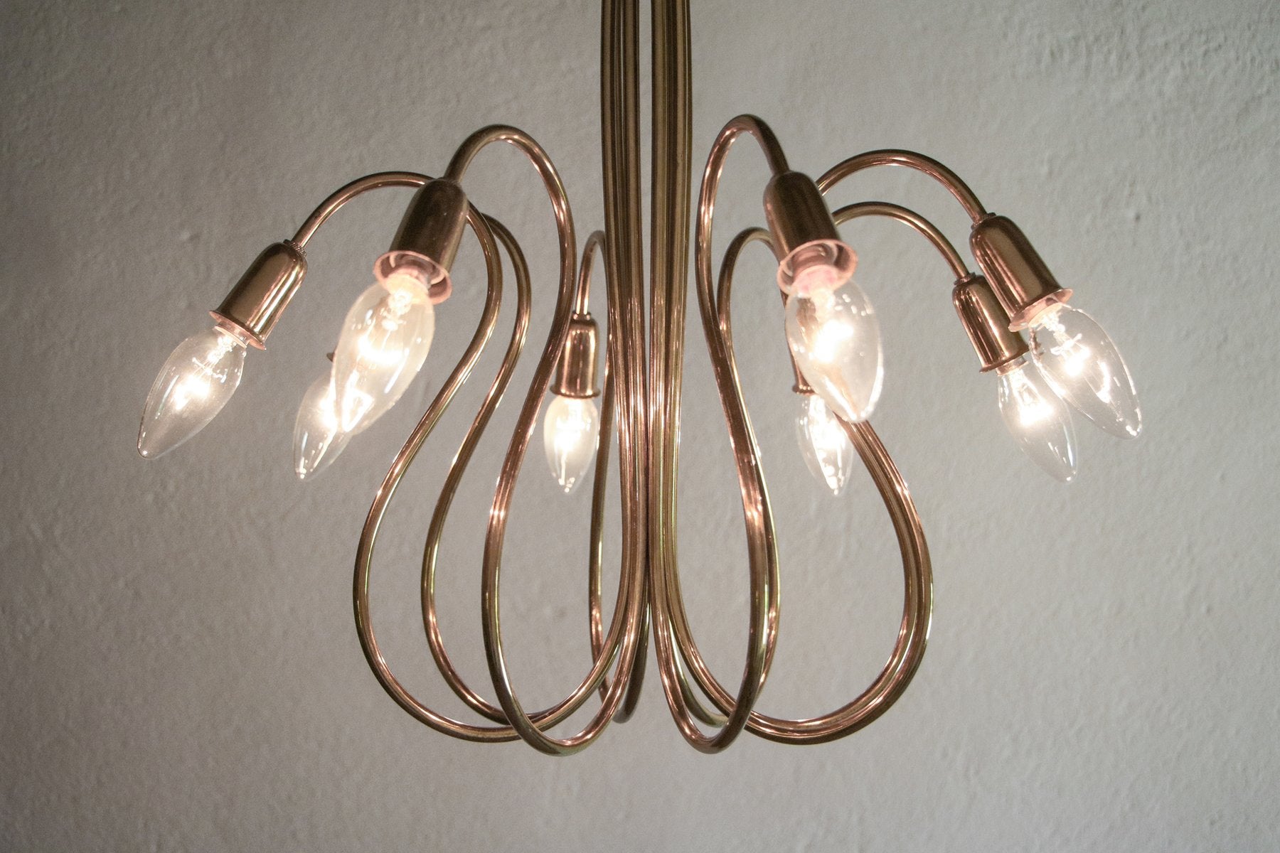 Austrian Mid-Century Octopus Chandelier by J. T. Kalmar, 1950s