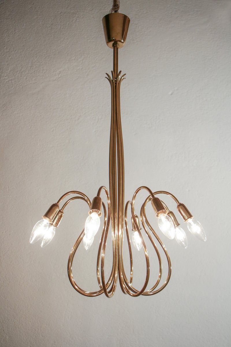 Austrian Mid-Century Octopus Chandelier by J. T. Kalmar, 1950s