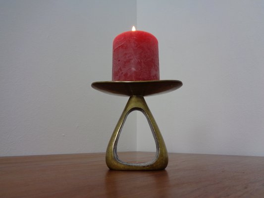 Austrian Model 3600 Candlestick in Brass by Carl Auböck, 1950s-RDW-1220184