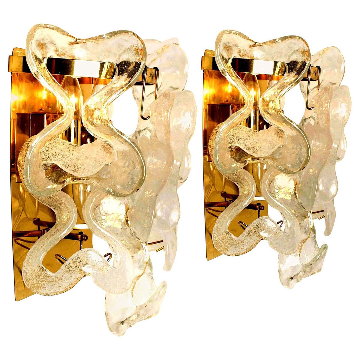 Austrian Model Catena Sconces by J.T. Kalmar for Isa, Set of 2