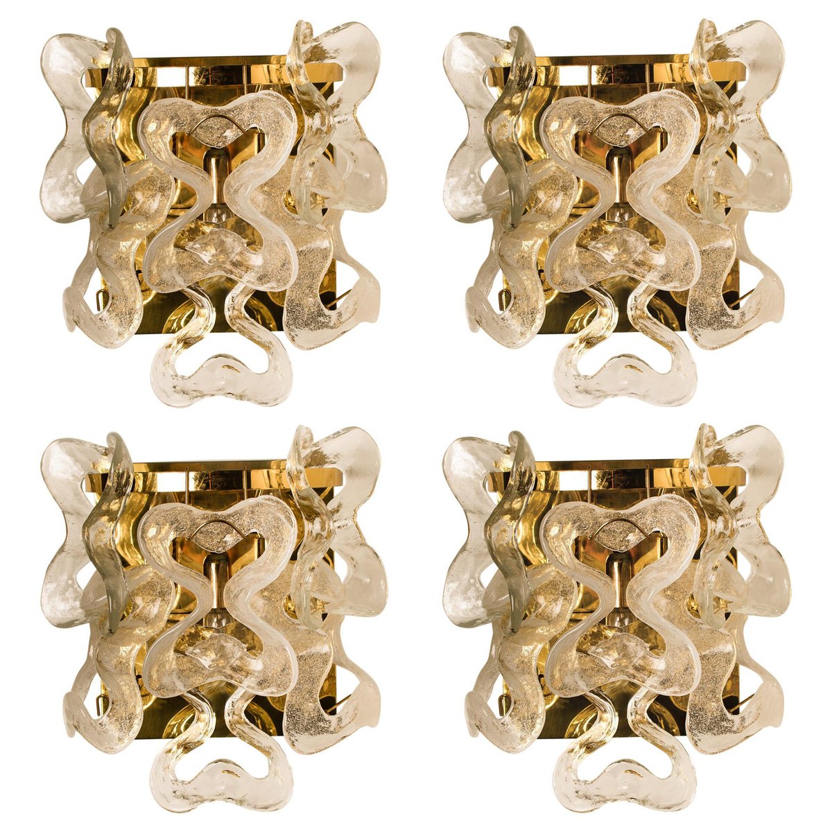 Austrian Model Catena Sconces by J.T. Kalmar for Isa, Set of 2