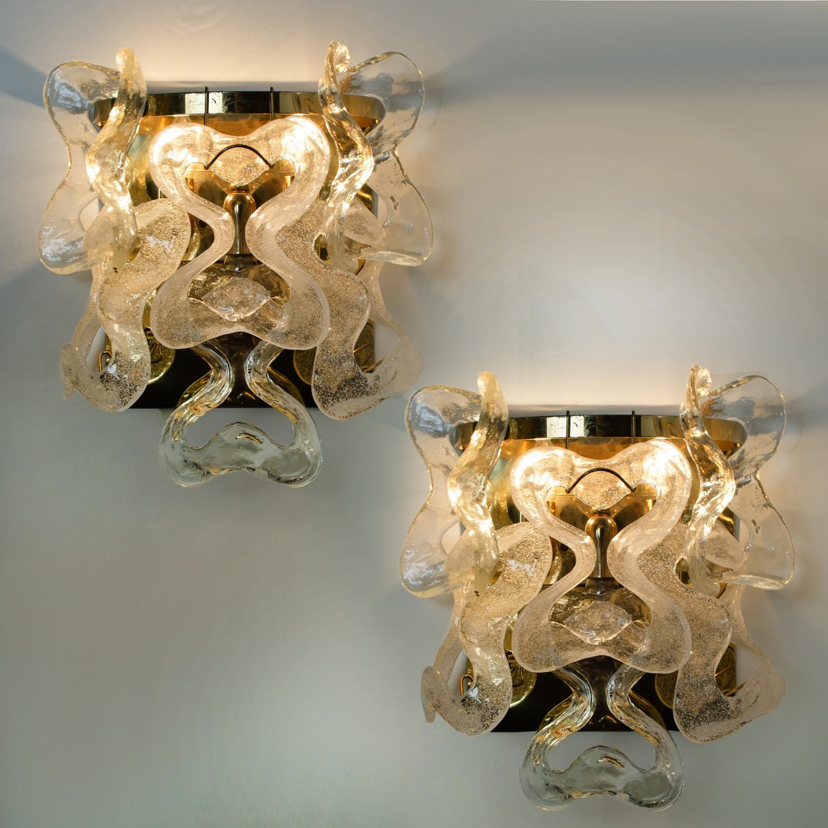 Austrian Model Catena Sconces by J.T. Kalmar for Isa, Set of 2