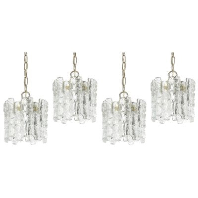 Austrian Murano Ice Glass Pendants from Kalmar, 1960s-UGR-1086088