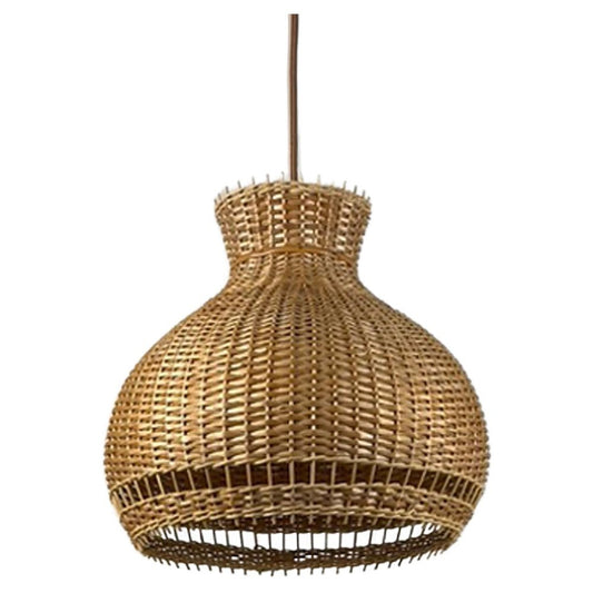 Austrian Rattan & Wicker Pendant, 1950s